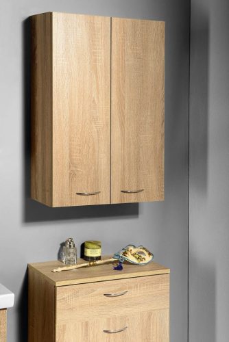 Fali szekrény, AQUALINE ZOJA platina tölgy 50x76x23 51304
