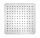 Trópusi zuhany, SLIM fejzuhany, szögletes 250x250mm, inox: MS564 Sapho