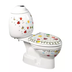   WC, Sapho KID gyermek kombi hátsó kifolyás színes minták CK311.400.0F