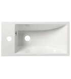 Mosdó, ARIANA öntöttmárvány mosdó, 50 x 10 x 25 cm, balos: SM012 Sapho