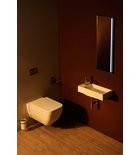 Mosdó, ARIANA öntöttmárvány mosdó, 50 x 10 x 25 cm, balos: SM012 Sapho