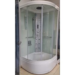 Hidromasszázs zuhanykabin, 7810 ECO 90x90x215 fekete