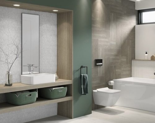 Dekorcsempe, Cersanit LIVI CREAM INSERTO LEAVES 20X60 WD339-033