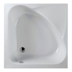   Zuhanytálca, Sapho POLYSAN CARMEN szögletes 90x90x30cm fehér láb 29611