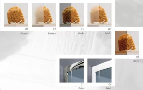 Zuhanykabin, Radaway Torrenta KDD 90x90 átlátszó üveggel