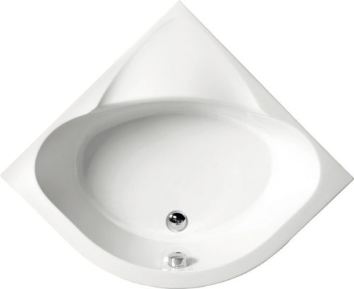 Zuhanytálca, Sapho POLYSAN SELMA íves 90x90x30cm mély fehér láb 28611