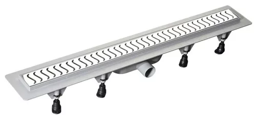 Padlóösszefolyó, Sapho POLYSAN SCENE pvc inox rosttal 820mm 71677