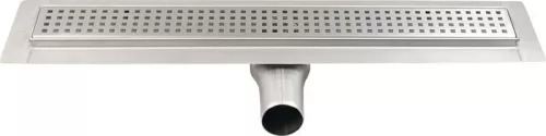 Padlóösszefolyó, Sapho GELCO MANUS inox QUADRO rosttal 65x845mm GMQ34