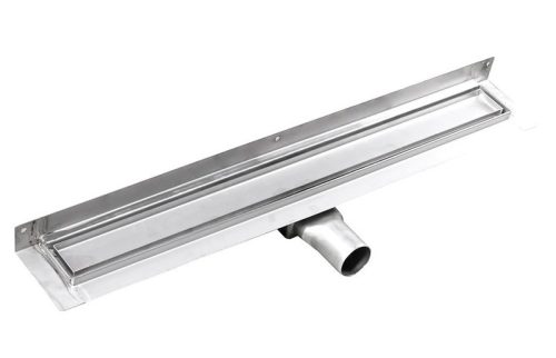 Padlóösszefolyó, Sapho GELCO MANUS inox falhoz rosttal 850x112x55mm GMP94