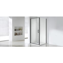   Zuhanykabin, Wellis Quadrum Black nyílóajtós 90x90x190 WC00483