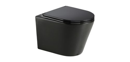 Wc, Wellis Clement Black matt fekete fali rimless WF00070