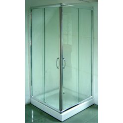   Zuhanykabin, Sanotechnik Cikkszám: B1380C szögletes sarok 2 tolóajtóval, króm 80-as