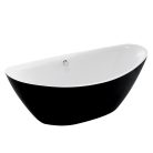 Kád, Wellis Arezzo Black 180x87x66 WK00121