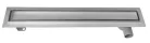 Padlóösszefolyó, AQUALINE rosttal burkolható 86x14 inox 2710-90