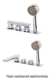 Hidromasszázs kád, Wellis Rhone csapteleppel WK00125