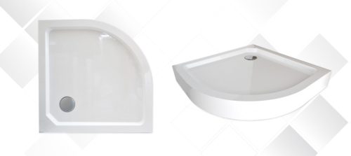 Zuhanytálca, Wellis SMC 90x90x14 íves WC00405