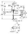 Mosdó csaptelep, Grohe Eurosmart Cosmopolitan mosdó csaptelep, króm 23325000