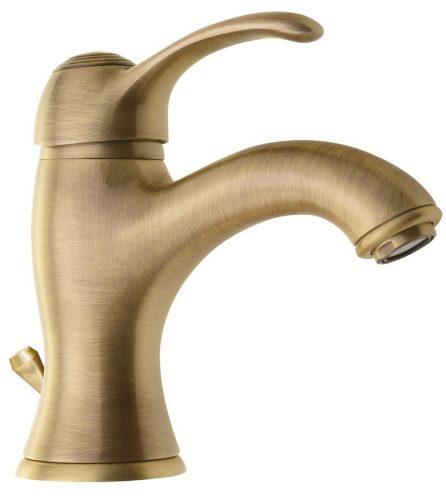 Mosdó csaptelep, KIRKÉ mosdócsaptelep, lefolyóval, bronz : KI02B Sapho