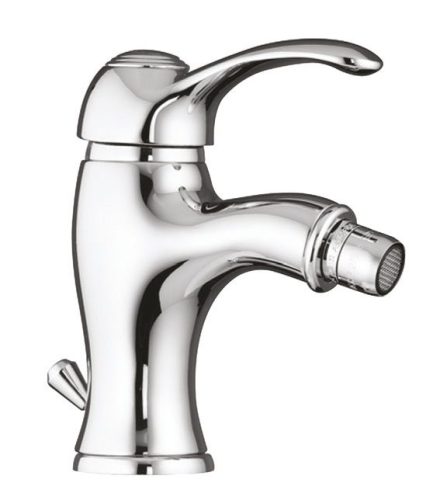 Bidé csaptelep, KIRKÉ bidécsaptelep, lefolyóval, króm : KI03C Sapho