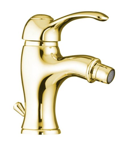 Bidé csaptelep, KIRKÉ bidécsaptelep, lefolyóval, arany : KI03Z Sapho