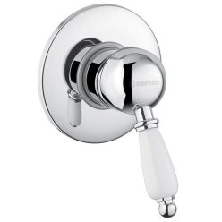   Falba süllyesztett csaptelep, Sapho KIRKÉ csaptelep 1 irányú fehér kar króm KI41BC