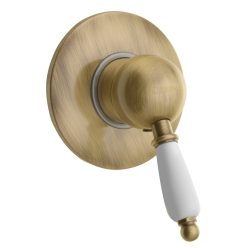   Falba süllyesztett csaptelep, Sapho KIRKÉ csaptelep 1 irányú fehér kar bronz KI41BB