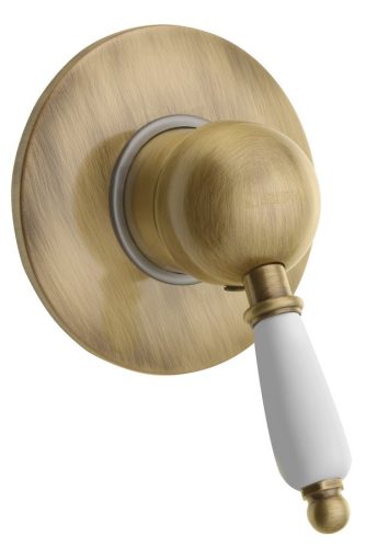 Falba süllyesztett csaptelep, Sapho KIRKÉ csaptelep 1 irányú fehér kar bronz KI41BB