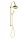 Zuhanyszett, Sapho ANTEA csaptelep nélkül fej és kézizuhany arany SET035
