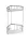 Polc, GEDY SMART Sarokpolc 200x325x151 mm, króm: 2482 Sapho