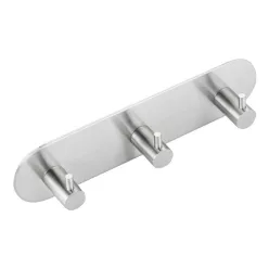Fogas, Öntapadó triplafogas, inox : 32203 Sapho