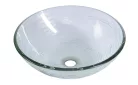 Mosdó, BEAUTY RIPPLE üveg mosdó, átmérőr 42 cm : 2501-18 Sapho