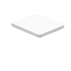   WC tető, KERASAN EGO WC-ülőke, fehér/króm pánt : 328901 Sapho