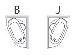 Hidromasszázs kád, M-Acryl Daria  150x100 Wellnes Prémium elektronikus vezérléssel