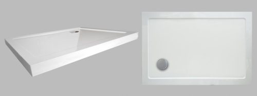 Zuhanytálca, Wellis akril 120x90x14 szögletes magas WC00337