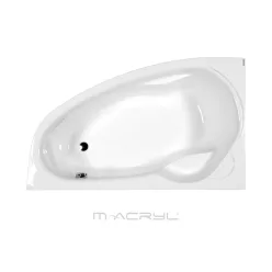   Hidromasszázs kád, M-Acryl Liza  150x95 Wellness 22 fúvókás elektronikus