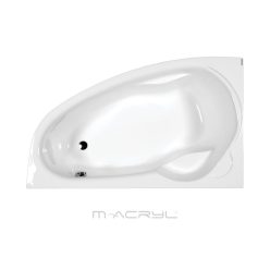   Hidromasszázs kád, M-Acryl Liza  150x95 Wellness Premium 24 fúvókás elektronikus