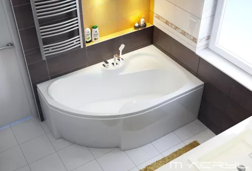 Hidromasszázs kád, M-Acryl Azalia  160x105 Wellness 22 fúvókás elektronikus