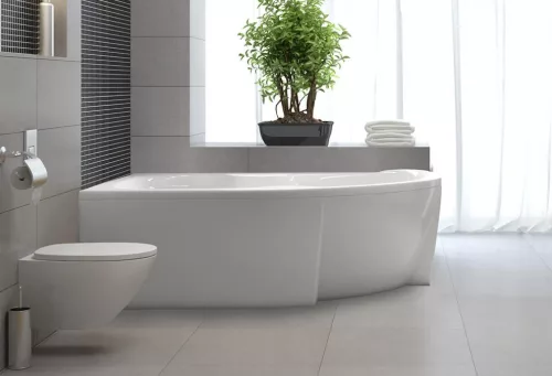 Hidromasszázs kád, M-Acryl Azalia  160x105 Wellness 22 fúvókás elektronikus