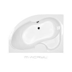   Hidromasszázs kád, M-Acryl Azalia  160x105 Wellness Premium 24 fúvókás elektronikus