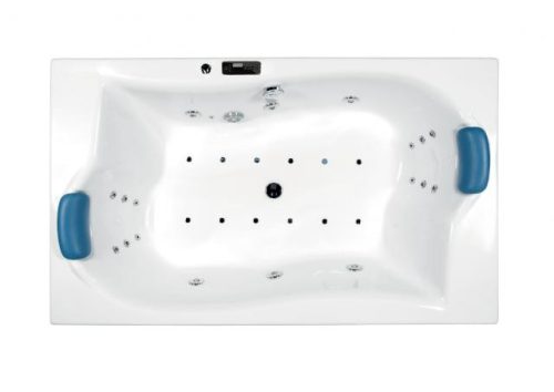 Hidromasszázs kád, M-Acryl Royal  180x110 Wellness Premium Plus 28 fúvókás elektronikus