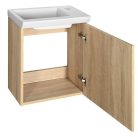 Alsó szekrény, Aqualine Fali 44X50 cm 51046DP platina tölgy jobbos