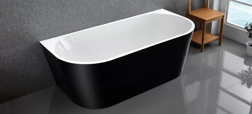 Kád, Wellis Calabria Black 170x80x58cm WK00138