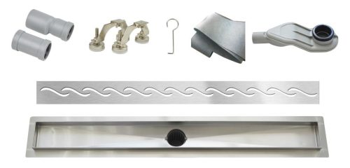 Padlóösszefolyó, Wellis W-Drain Wavy 100 WE00100