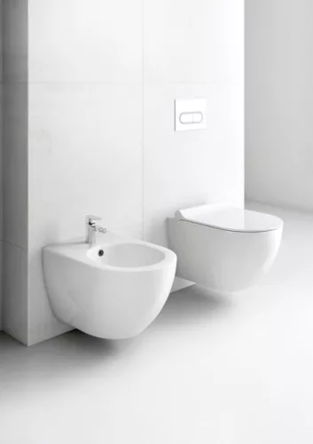 WC, Ravak Uni Chrome RimOff fali fehér X01535