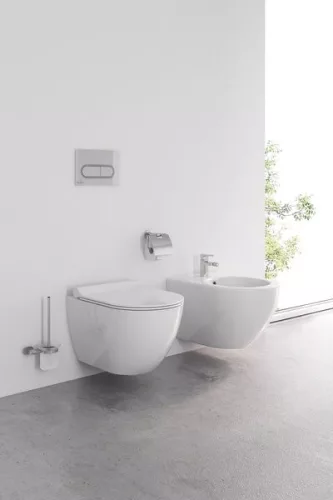 WC, Ravak Uni Chrome RimOff fali fehér X01535
