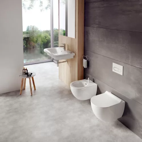 WC, Ravak Uni Chrome RimOff fali fehér X01535