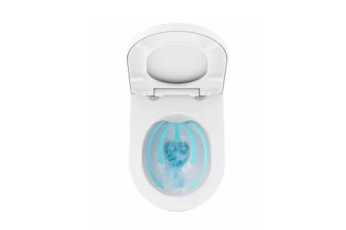 WC, Ravak Uni Chrome RimOff fali fehér X01535