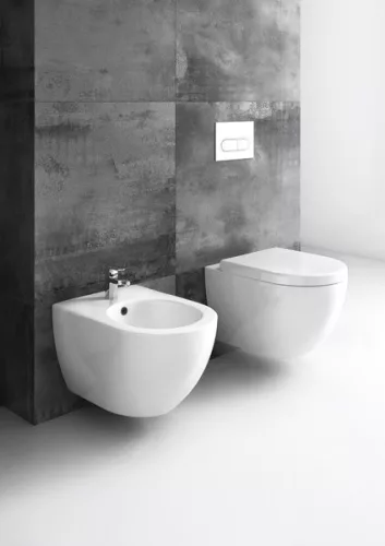 WC, Ravak Uni Chrome RimOff fali fehér X01535