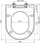 WC tető, Ravak WC ülőke Uni Chrome fehér X01549
