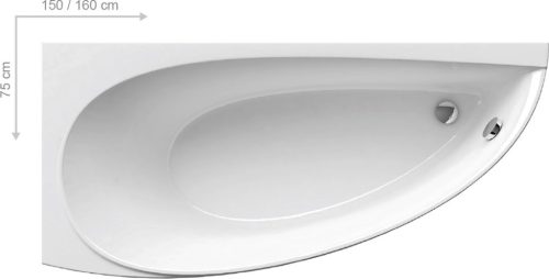 Kád, Ravak Avocado 150 jobbos CS01000000